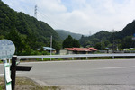 バス停より赤城山方面