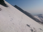 朝日岳方面登山道