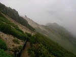 大天井岳方面登山道